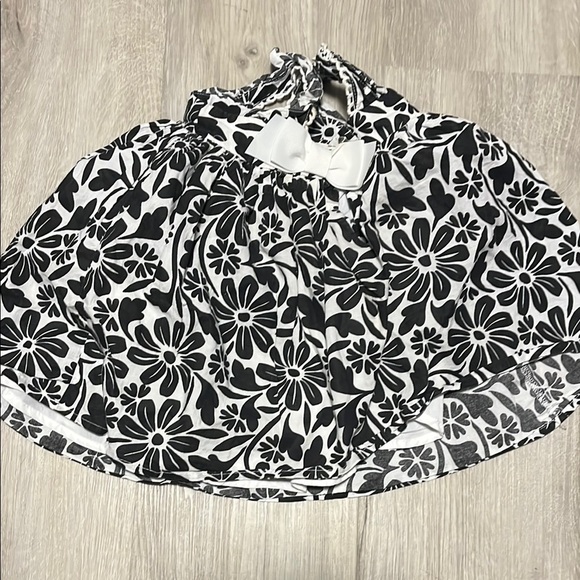 Cynthia Rowley Black and White Floral Kids Dress - Picture 2 of 2